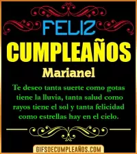 GIF Frases de Cumpleaños Marianel